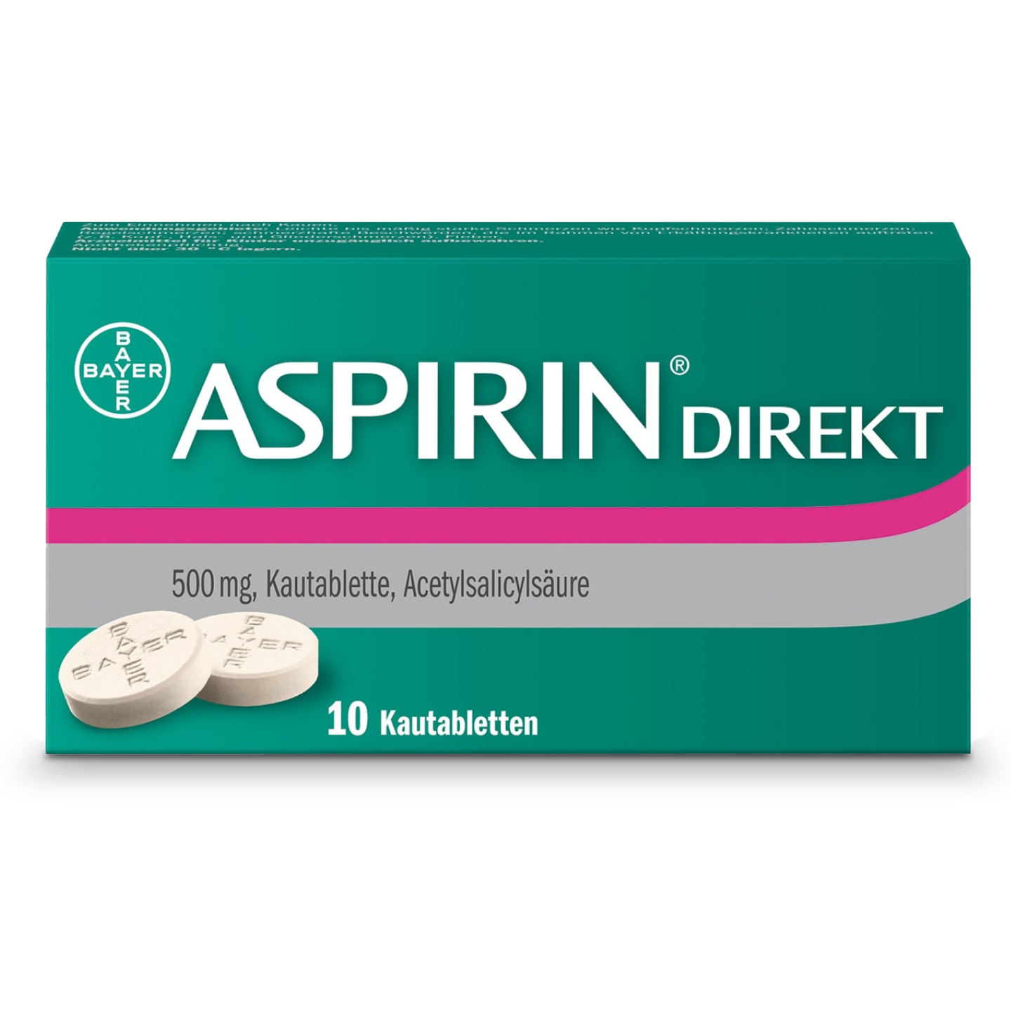 Eine Packung Aspirin Direkt