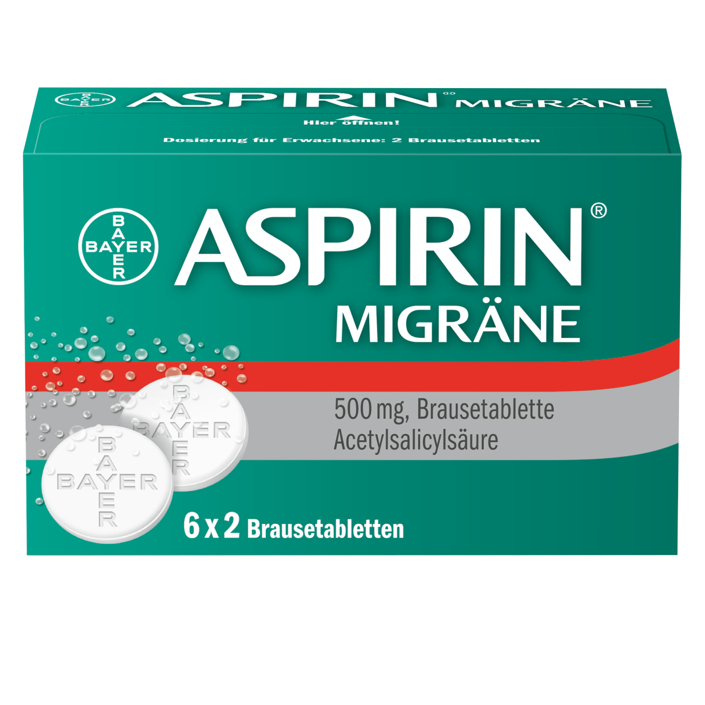 Eine Packung Aspirin Migräne